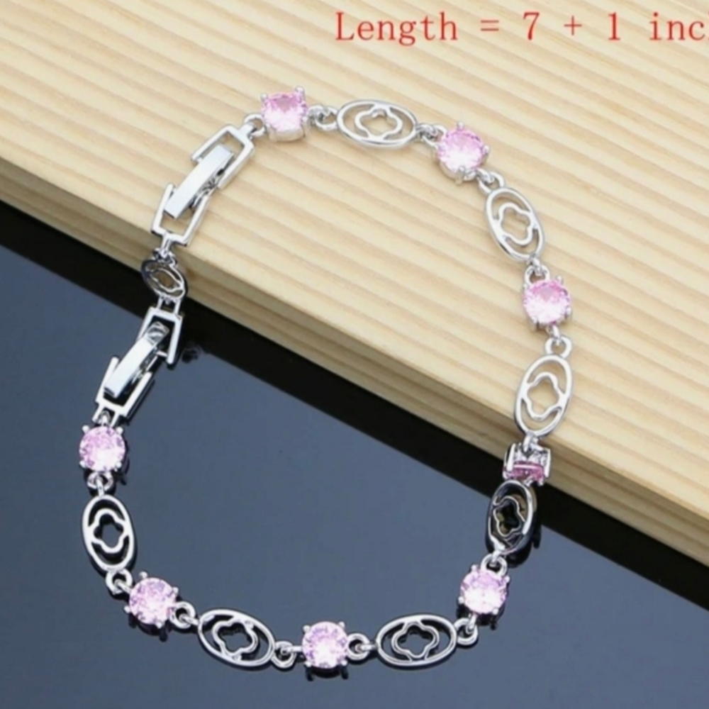 Sterling Silver Wedding Jewelry Set forWomen,Bridal,925STAMPED,any Occasion Gift - Picture 4 of 6